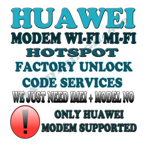 Eastlink-Wireless canada factory unlock code Huawei Hotspot E5776 E5331 E5332