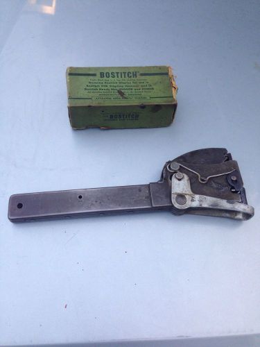 Vintage &#034;Bostitch&#034; Hammer Tacker Stapler, Model H2B - USA MADE &amp; Box Of Staples