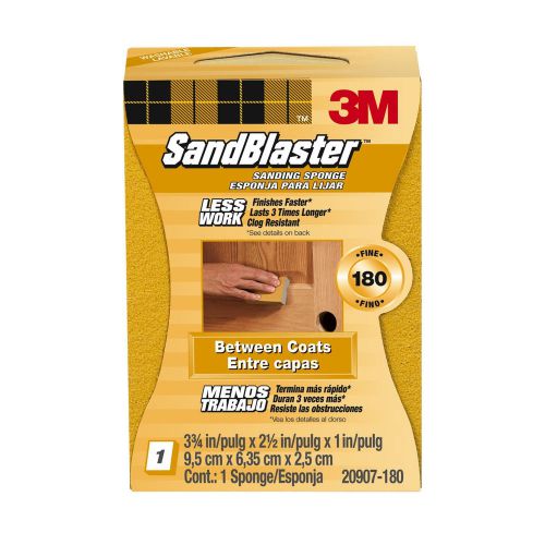 New 3m 20907-180 sand blaster sanding sponges, 2.5 by 3.75 by 1-inch for sale