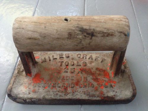 Miles craft tools 25a cement curb trowel cleveland, ohio usa for sale