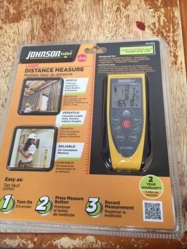 Johnson 40-6001 Laser Distance Measure - New free shipping