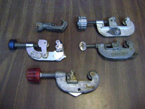 Vintage Pipe Tubing Cutter Lot of 5