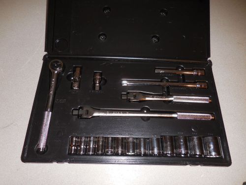 New armstrong 20 pc. 12 point 1/2&#039; drive wrench socket set gov91391 usa for sale