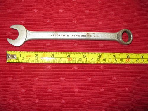 Proto 11/16 combination wrench  8inches long 12 point on boxed end