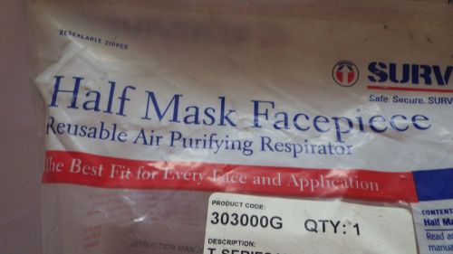 Survivair Air Purifying Half Mask Facepiece T-Series Large Resiprator Reusable