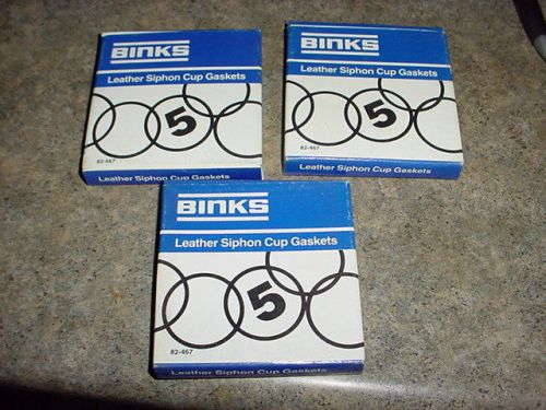 15 Binks leather siphon cup gaskets part no. 82-467 airless spray gun sprayer