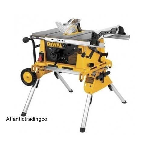 New table saw stand dewalt dw7440rs heavy duty rolling portable job site tool for sale