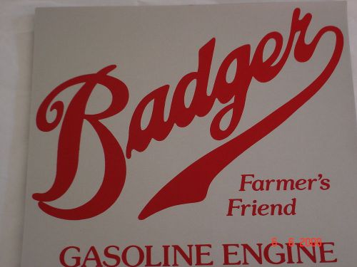 Badger Decal for Antique gas engine