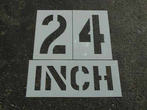 24&#034; x 9&#034; Parking Lot Stencils 15 MPH , 1/16&#034; LDPE Reusable By American Striping