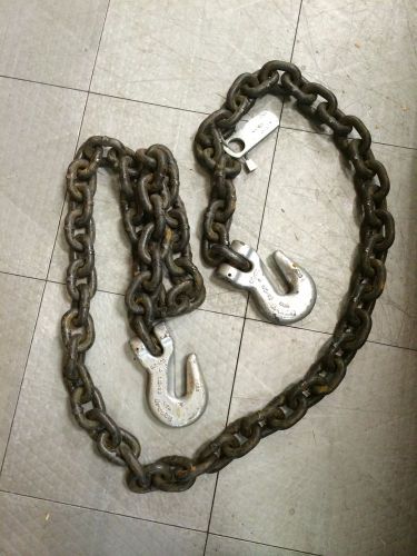 Chain 10 ft long links 1/2, has hooks both ends, Grade 10