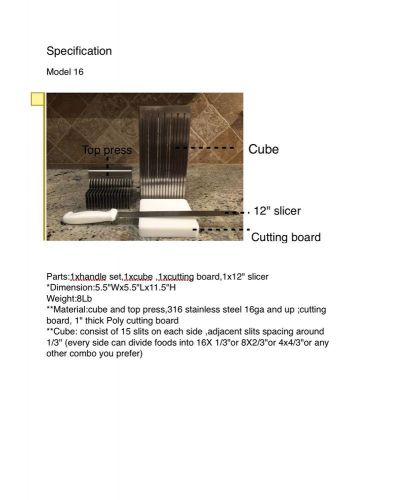 The cutting cube for sale