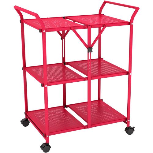Folding Utility Cart - Red