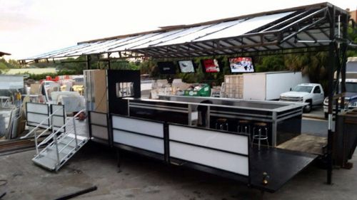 Mobile sports bar and grill kitchen trailer outdoor wedding &amp; vip lounge for sale