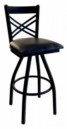 New akrin commercial cross back metal restaurant swivel bar stool for sale