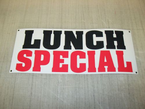 LUNCH SPECIAL All Weather Banner Sign Hamburgers Sandwiches Fries Steaks Taco