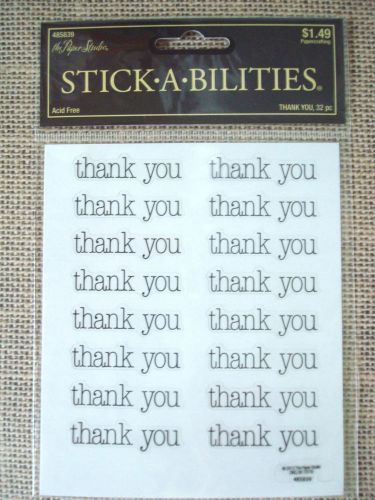 Thank You Stickers - Scrapbooking Cardmaking Embellishments - Packaging Sticker