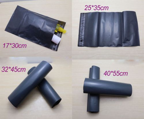 4 Size Style Grey Plastic Mailing Mail Poly Bags Self-Seal Bags Free Shipping
