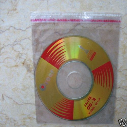100 8CM CD DVD Storage Holder Plastic Sleeves Case A