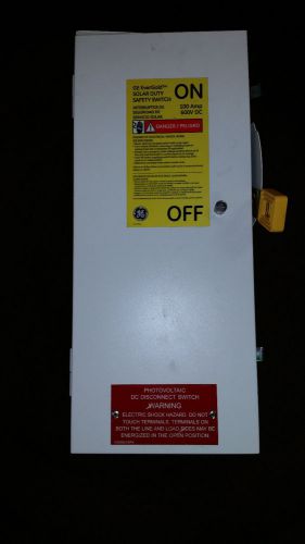 GE EverGold Solar Duty Safety Switch 100Amp 600V DC