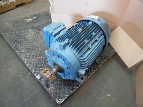 Siemens 20 hp motor type r6zzesd 230/460v 1755rpm sn:l03t0199ce1 fr:256t used for sale