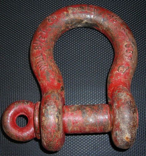 CROSBY 8.5 / 8 1/2 TON  SHACKLE / CLEVIS 1&#034; PIN, 1 3/4&#034; OPENING