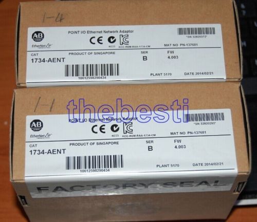 New In Box AB Allen Bradley PLC 1734-AENT Point I/O Ethernet Network Adapter