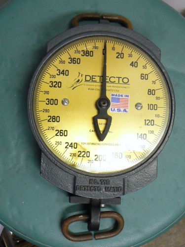 Hanging Scale Detecto #11S Heavy-Duty Dial Crane Scale 400 lb