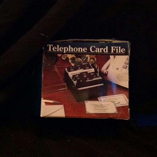 Telephone Card File Box