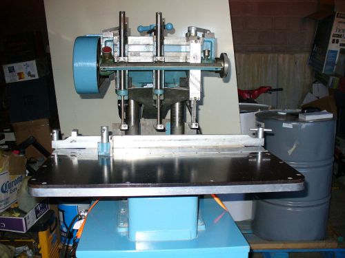 Nygren Dahly three spindle paper drill - blue color