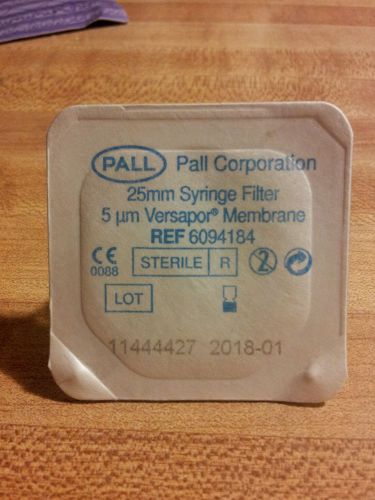 25mm pall syringe filter 5um versapore 6094184 (10 pieces) for sale