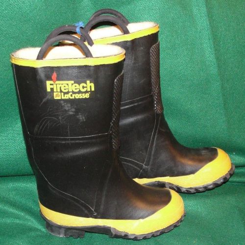 LaCrosse FireTech Firefighter Turnout Gear Bunker Boots Steel Toe  6.5 Wide #2