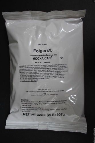 Folgers Gourmet Cappuccino Beverage Mix Mocha Cafe TWO POUND BAG