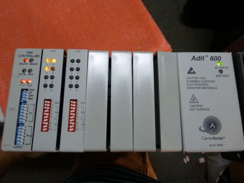 Carrier Access  Adit  600 Unit w/ 2 FXS Cards, TDM Controller &amp; Power Supply