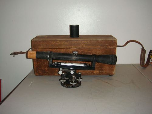 THS Model No. 7718 Vintage Surveyor Transit w/ Wooden Box