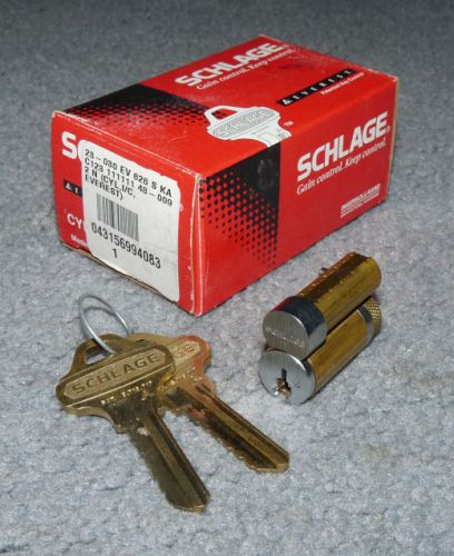 Schlage everest - interchangeable lock core - c123 - 626 silver  (lot 444) for sale