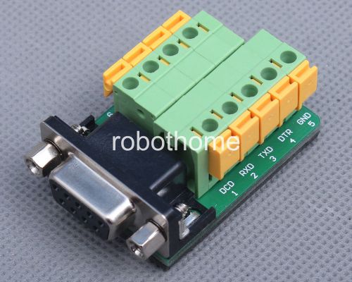 DB9-M6 DB9 Nut Type Connector 9Pin Female Adapter Trustworthy RS232 to Terminal