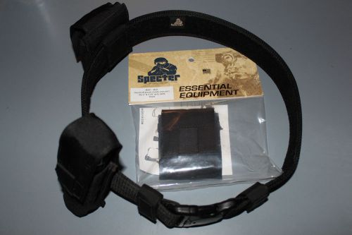 Specter gear inc (1v1s0) tactical duty belt, oc / mace pouch, 2 handcuff pouches for sale