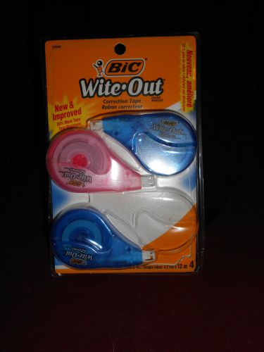 NIP SET OF 3 BIC WITE-OUT CORRECTION TAPE