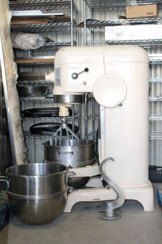 Used Hobart H-600 60 qt mixer with 2 bowls, 1 dolly, sweets paddle &amp; dough hook