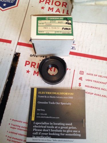Greenlee 1 3/4&#034; 730 radio chassis diameter knockout 44.45mm punch only#4075 for sale