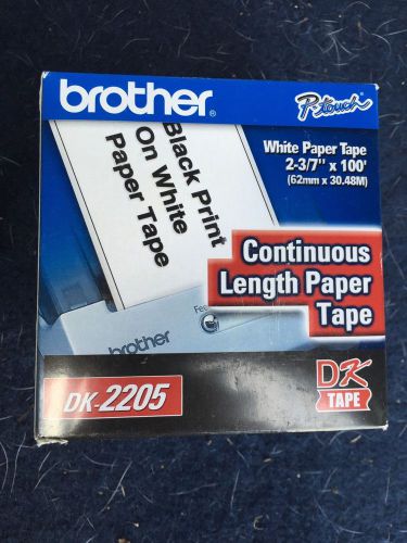 Brother  Dk-2205 Paper Label Roll  Ql-500 Ql-550 - 2.43in By 100ft