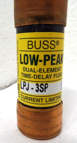 LPJ-3SP  Class J dual-element time delay fuse, 600VAC, 3A