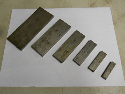Starrett  #154 adjustable parallel set of 6 pieces.   a-f    used for sale