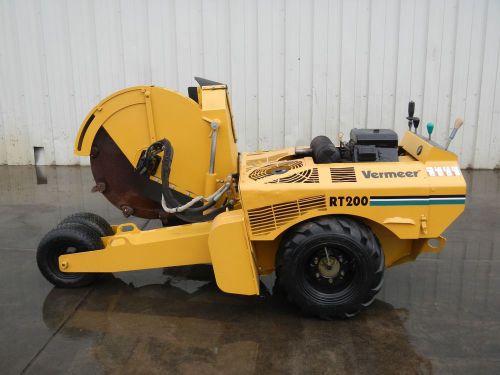 Vermeer rt-200 walk behind rock saw trencher ditcher root cutter for sale