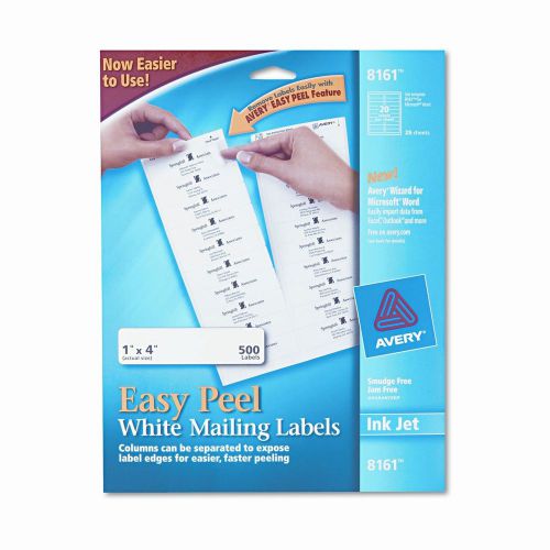 Avery Consumer Products Easy Peel Inkjet Address Labels, 500/Pack