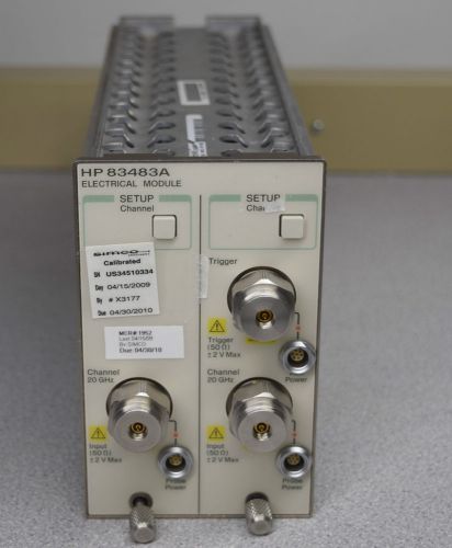 HP/ Agilent 83483A Dual Channel  Electrical Module,  20GHz