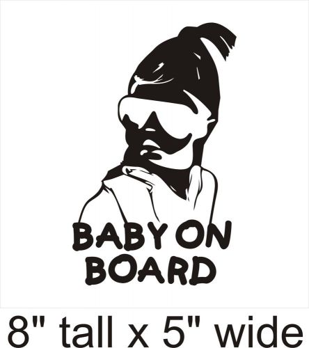 3X Baby On Board Decal Vinyl Car i Pad Laptop Window Wall Sticker-FA 151