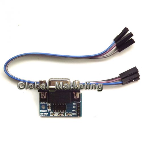 MAX3232 RS232 Serial Port To TTL Converter Module DB9 Connector w Free Cables