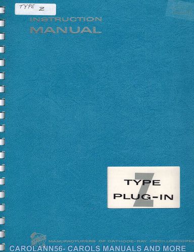 TEKTRONIX Manual TYPE Z PLUG-IN