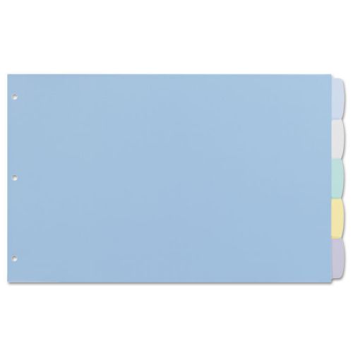 Multicolor Write-On Big Tab Dividers, 5-Tab, 11 x 17, 1/Set